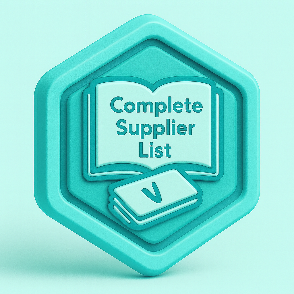 Complete Supplier List